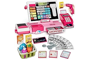 Educational Kids Cash Register Playset for Girls