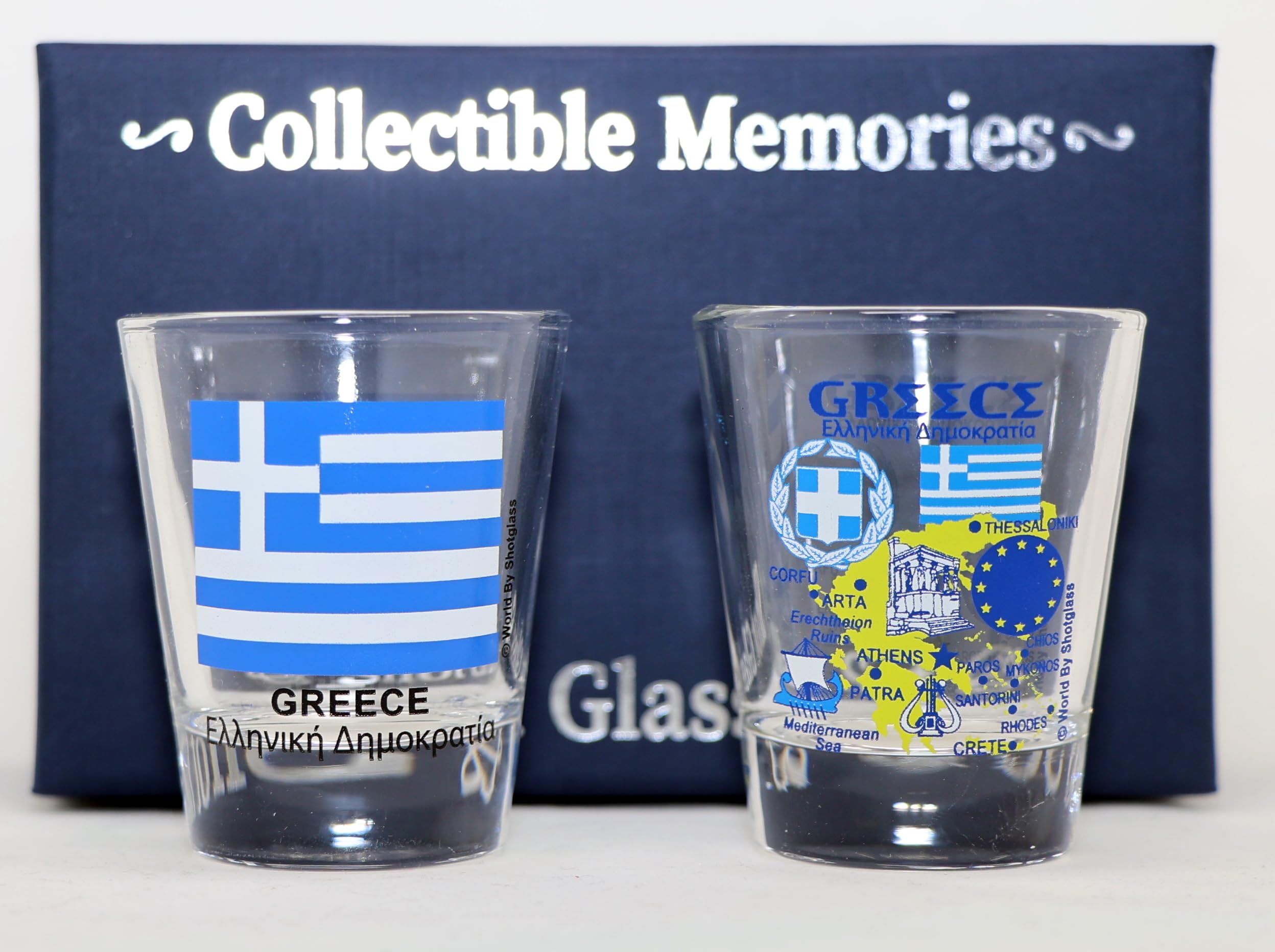Shot Glass Athènes Grèce - Souvenir Rare - 5,7 Cm De Haut - Verre à Liqueur Décoratif