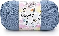Vista 45 de Lion Brand Yarn 550-150 Hilo Pound of Love, Gris Oxford