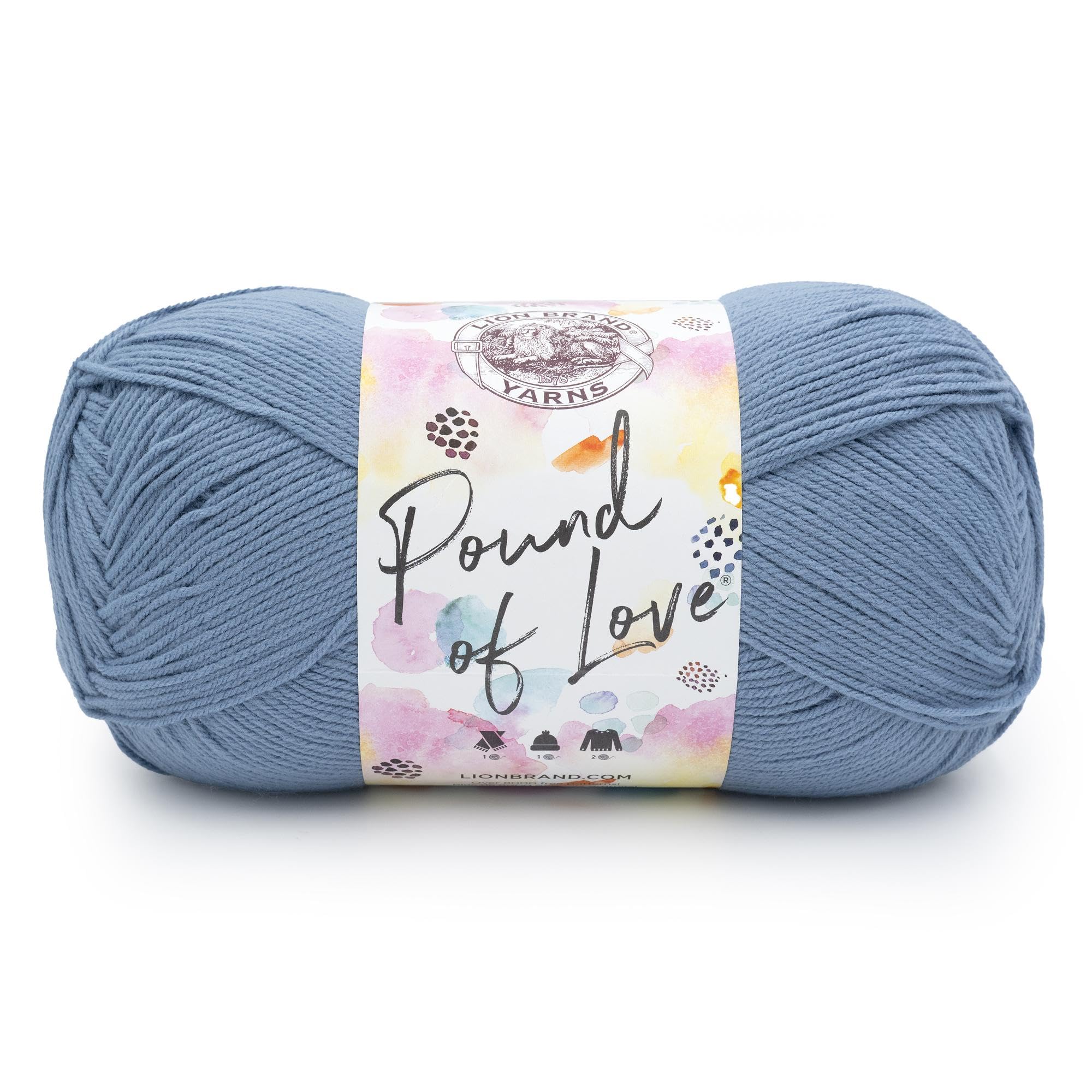 Laine Lion Brand Pound of Love Pierre pour tricoter vos plaids de salon