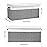 Extra Large Toy Storage Box with Lid, Sturdy Toys Storage Chest Bin Organizer Basket with Dividers for Kids, Boys, Girls, Nursery, Closet, Bedroom, Playroom 35.5x17 x17(Grey and White)