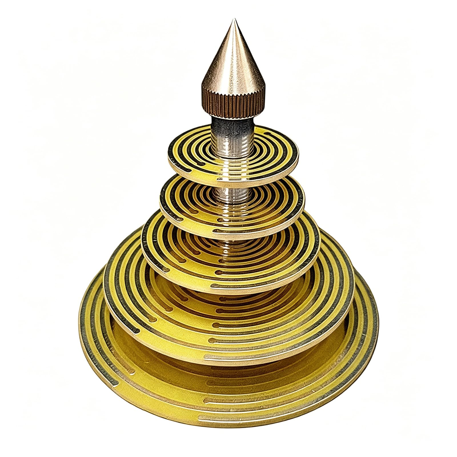 Disco polarizador de oscilador de onda múltiple con estructura de base PLA 8