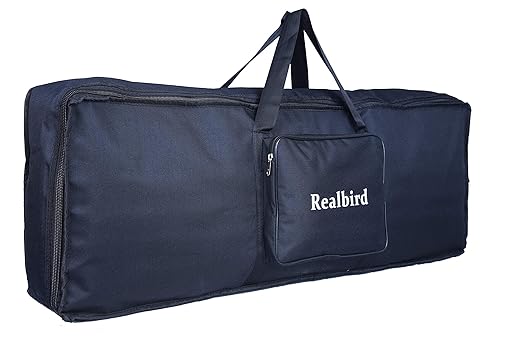 Realbird Keyboard Gig Bag/Cover {Black} For Casio Model Ctk-1500, Ctk-2400, Ctk-2500, Ctk-2550, Ctk-3200, Ctk-3500 And Similar Size of Other Brands Keyboard