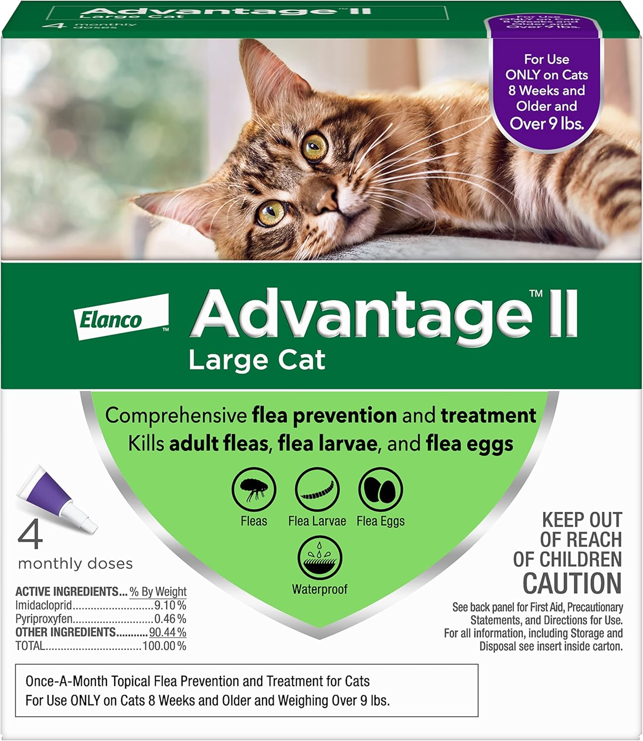 Advantage II Flea Prevention and Treatment for Large Cats