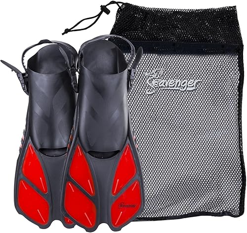 Miniatura 14 de Aletas de buceo con bolsa, de Seavenger Rojo -,Rosa encendido,Lavanda,Amarillo,Negro -,Azul,Azul (Dodger Blue),https://www.amazon.com/dp/undefined