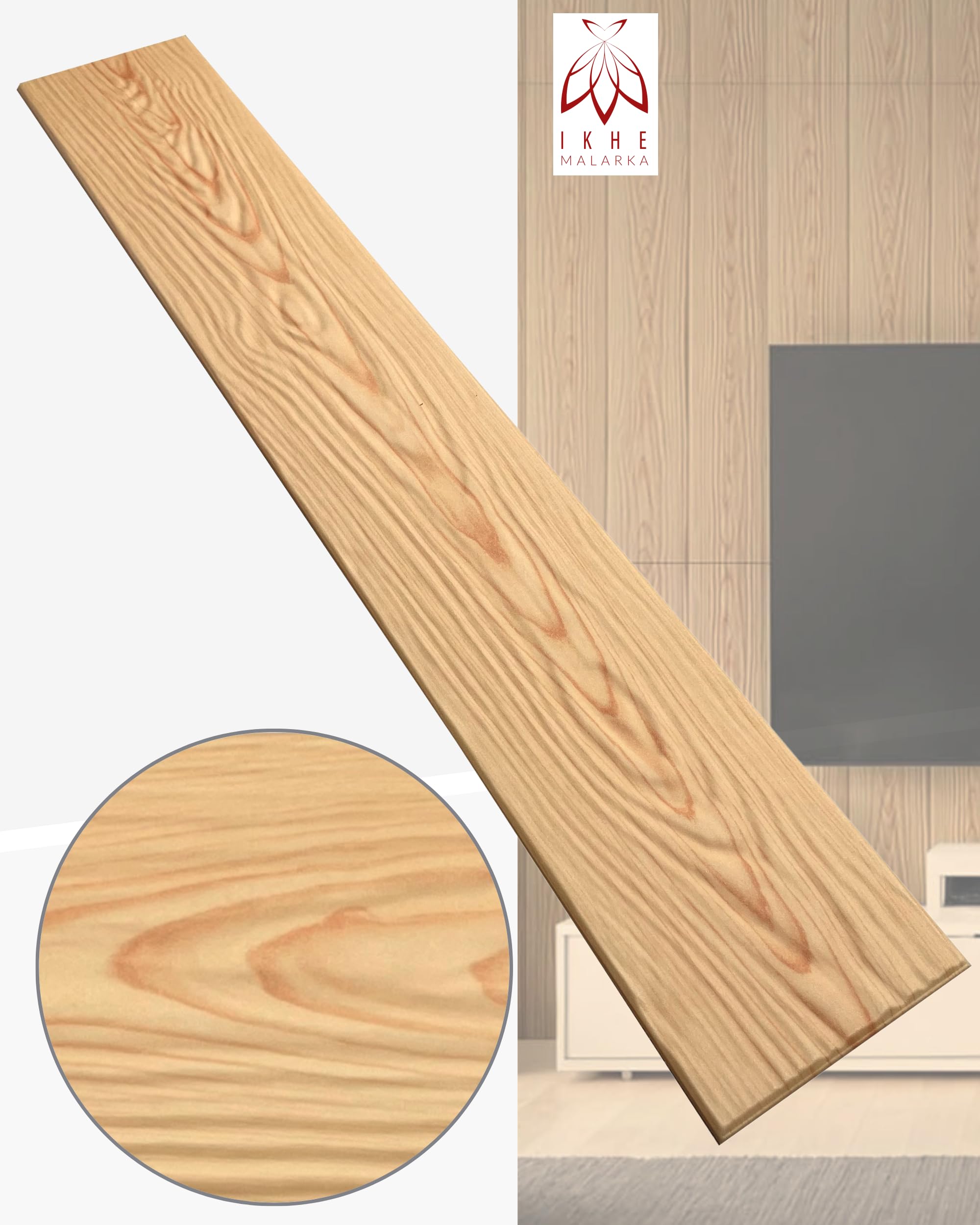 Eurodeco - Pannelli da soffitto con texture 3D, 10 m²/60 pezzi, effetto legno, in polistirene XPS, imitazione del polistirolo, 100 x 16,7 cm (P4-1)