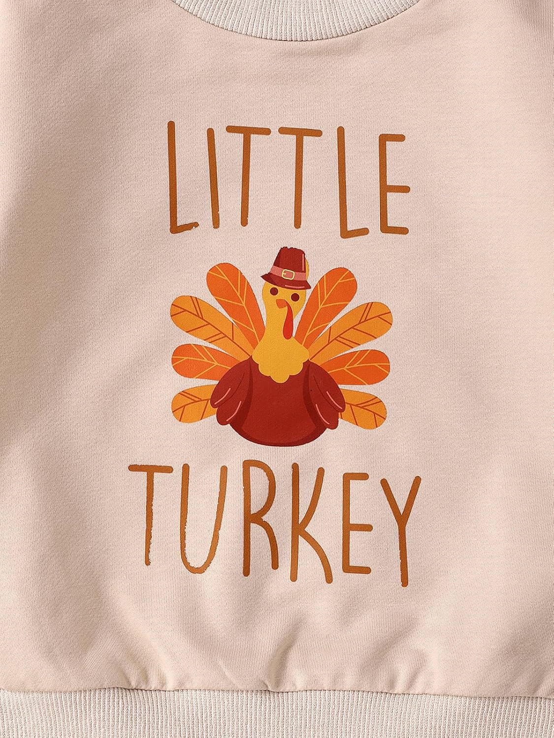 Toddler Baby Boy Thanksgiving Outfit Little Turkey Long Sleeve Sweatshirt Pants Set 2Pc Outfits - Image 5