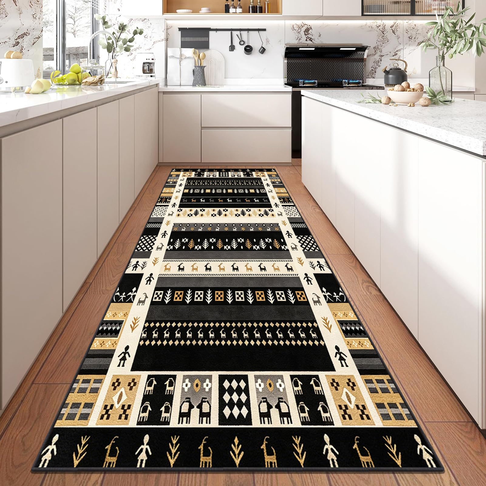 Tapis de cuisine lavable et antidérapant devant évier long paillasson entrée