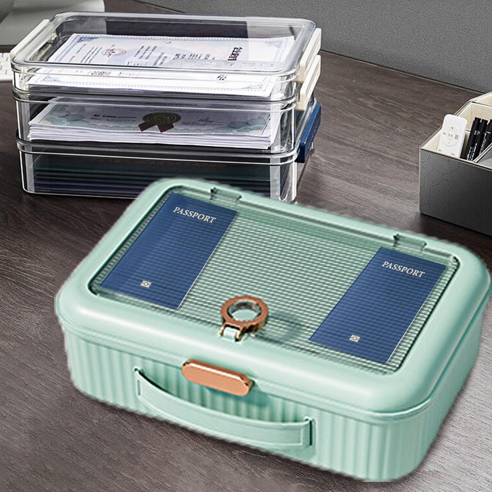 Borsa per riporre documenti, borsa organizer per documenti,Organizzatore di file di grande capacità - Pratica cartella di file di scatole di archiviazione per certificati di diritti di proprietà | di file di grande capacità - Pratica cartella di file di s