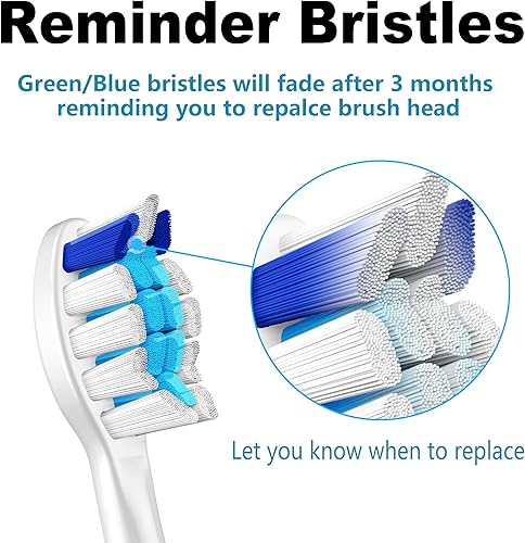 Miniatura 4 de POSWEENR Cabezales de repuesto para cepillos de dientes Philips Sonicare, compatibles con cabezales de cepillo de repuesto Phillips Sonicare,