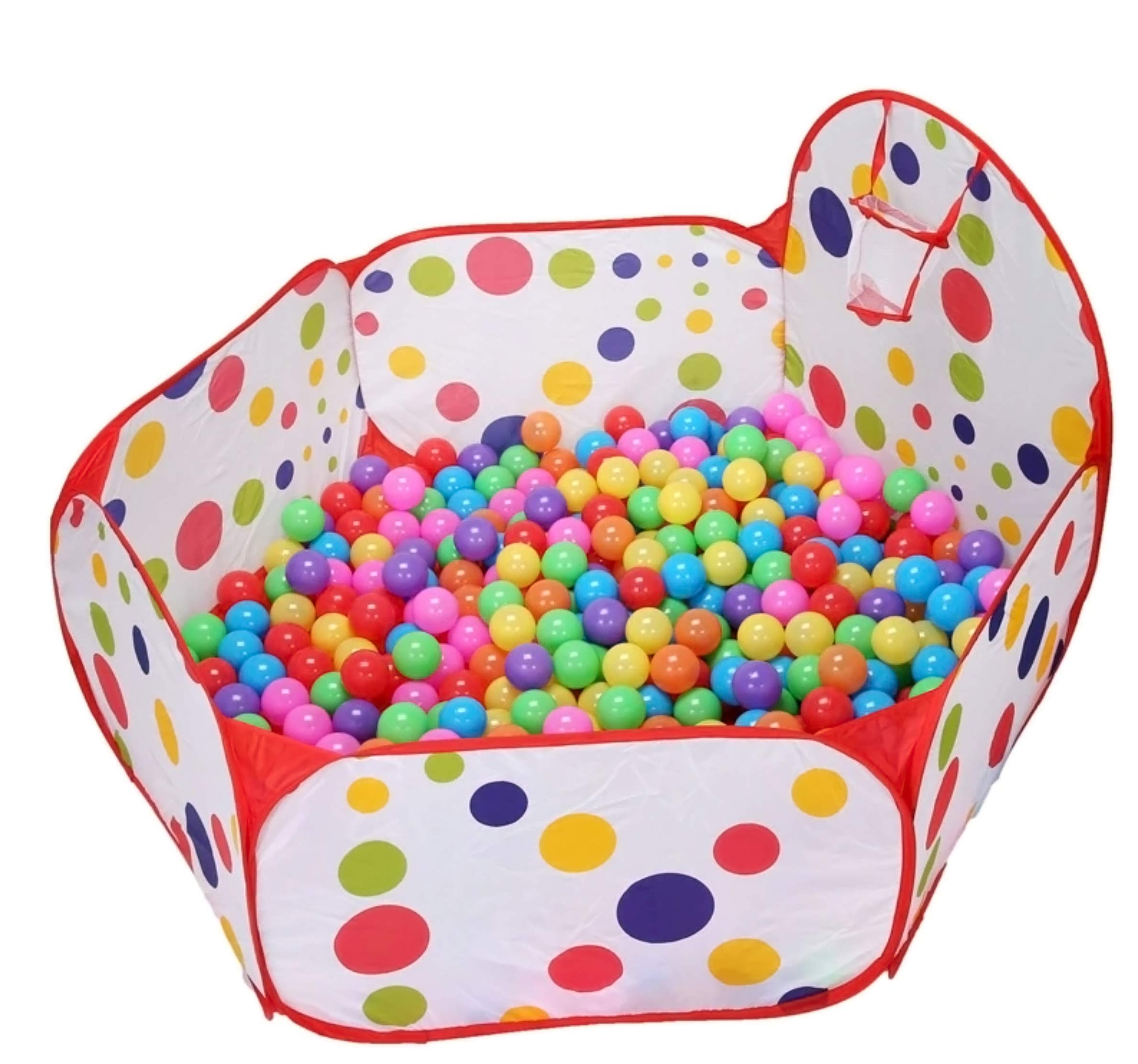 Magicwand Large Size Polyester Multi-Colored Polka-Dot Pop-up Activity Ball-Pool with 35 Balls【Multi-Colored】【Age up to 3 yrs】 - Image 7 thumbnail