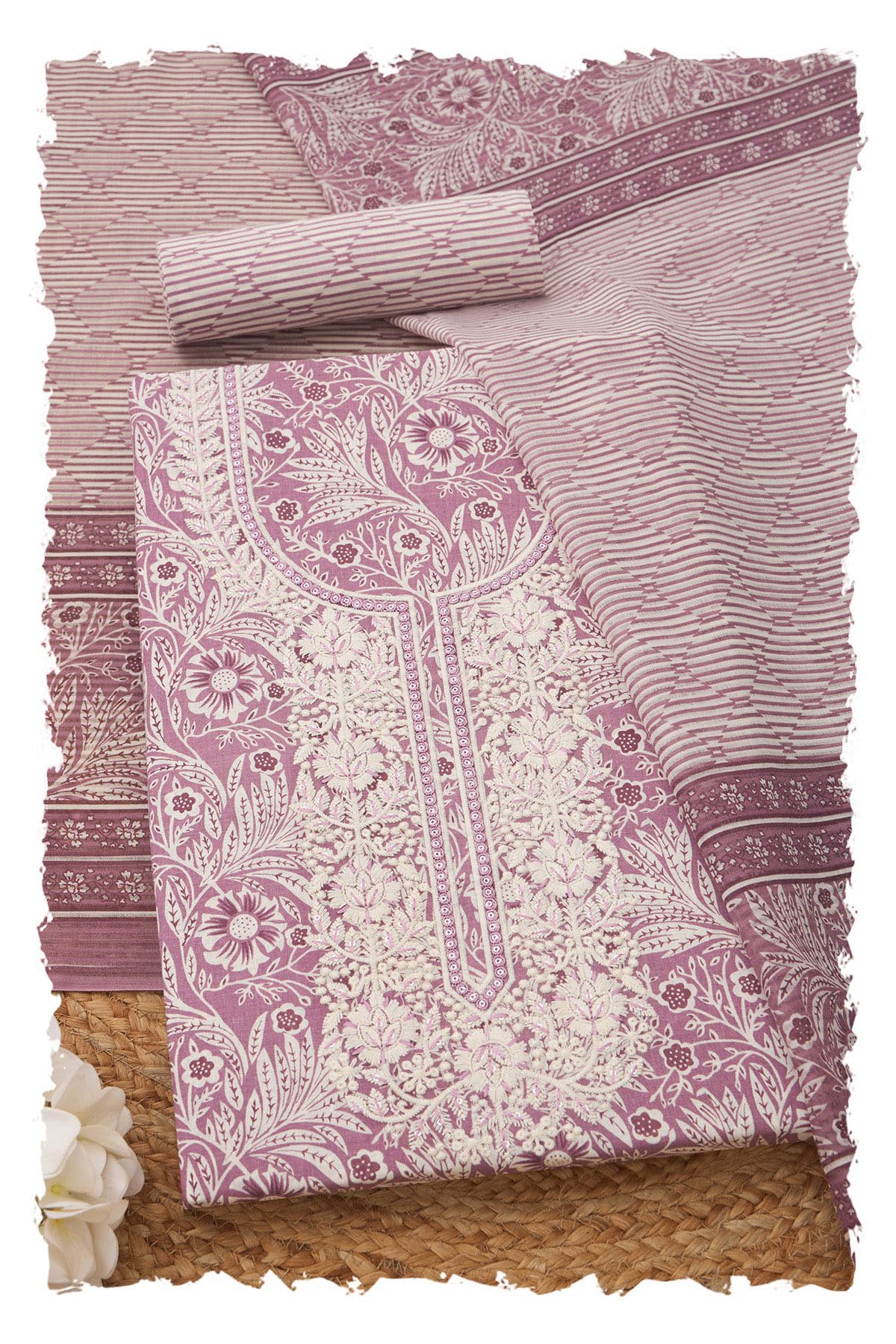 soch Womens Cotton Botanical Print Unstitch Dress Material With Thread Work-picture-33