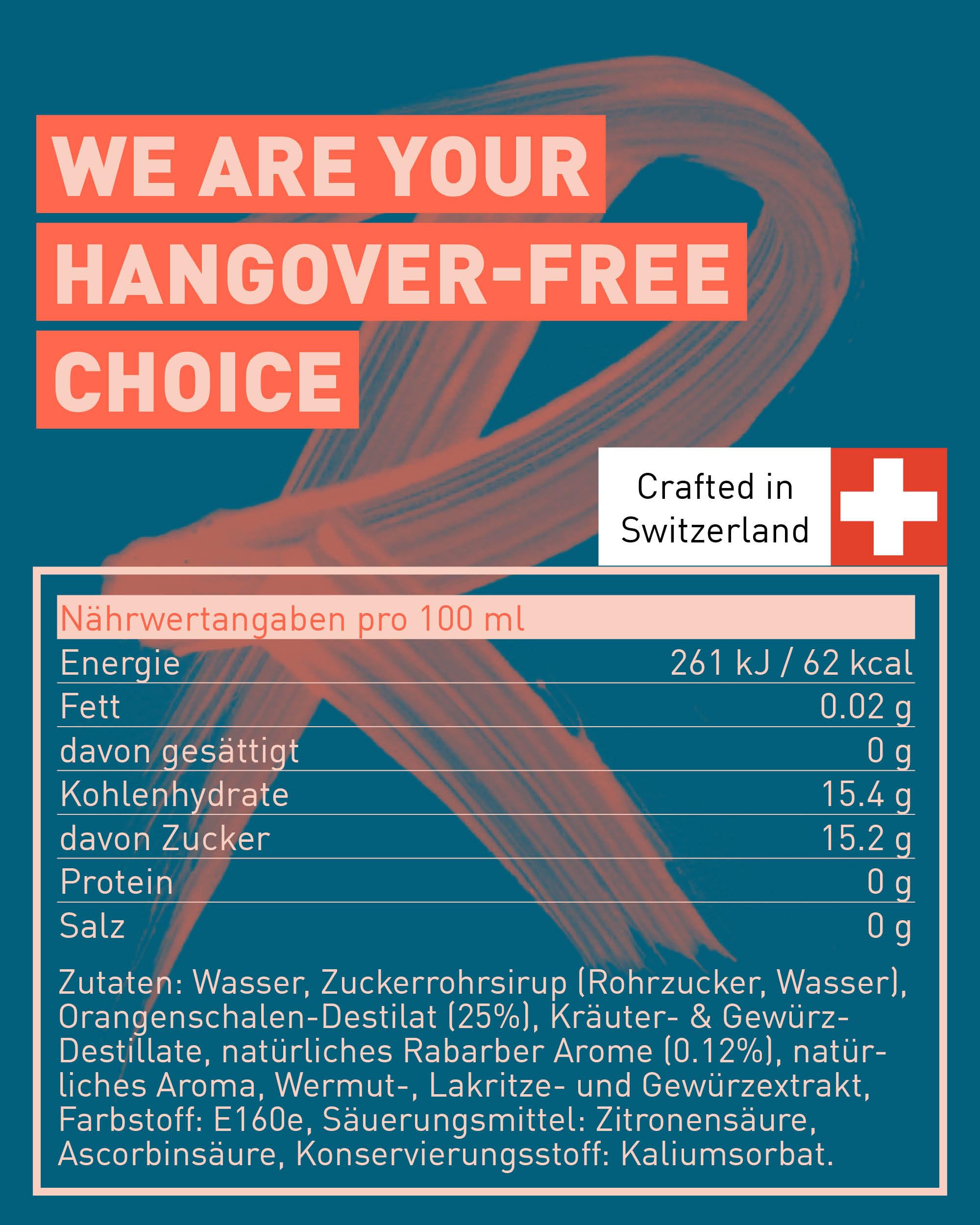 REBELS 0.0% Dolce Spritz | Alkoholfreier Spritz | Doppelt destilliert für intensives Aroma | Preisgekrönter Geschmack | Vegan | Natürliche Botanicals | 500 ml