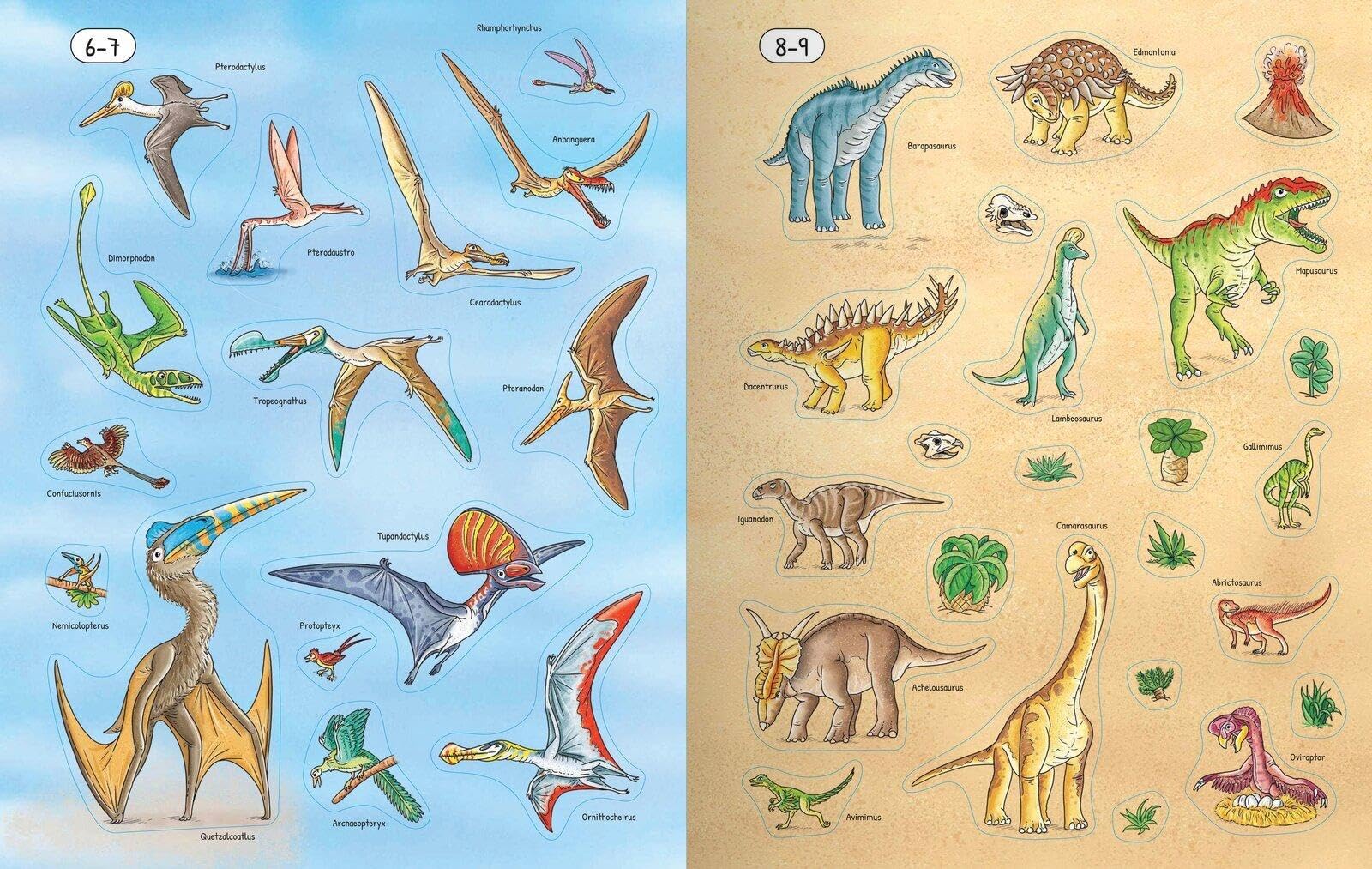Meine große bunte Stickerwelt - Dinosaurier: Stickerbuch mit über 230 leicht wieder ablösbaren Stickern für Kinder ab 4 Jahren