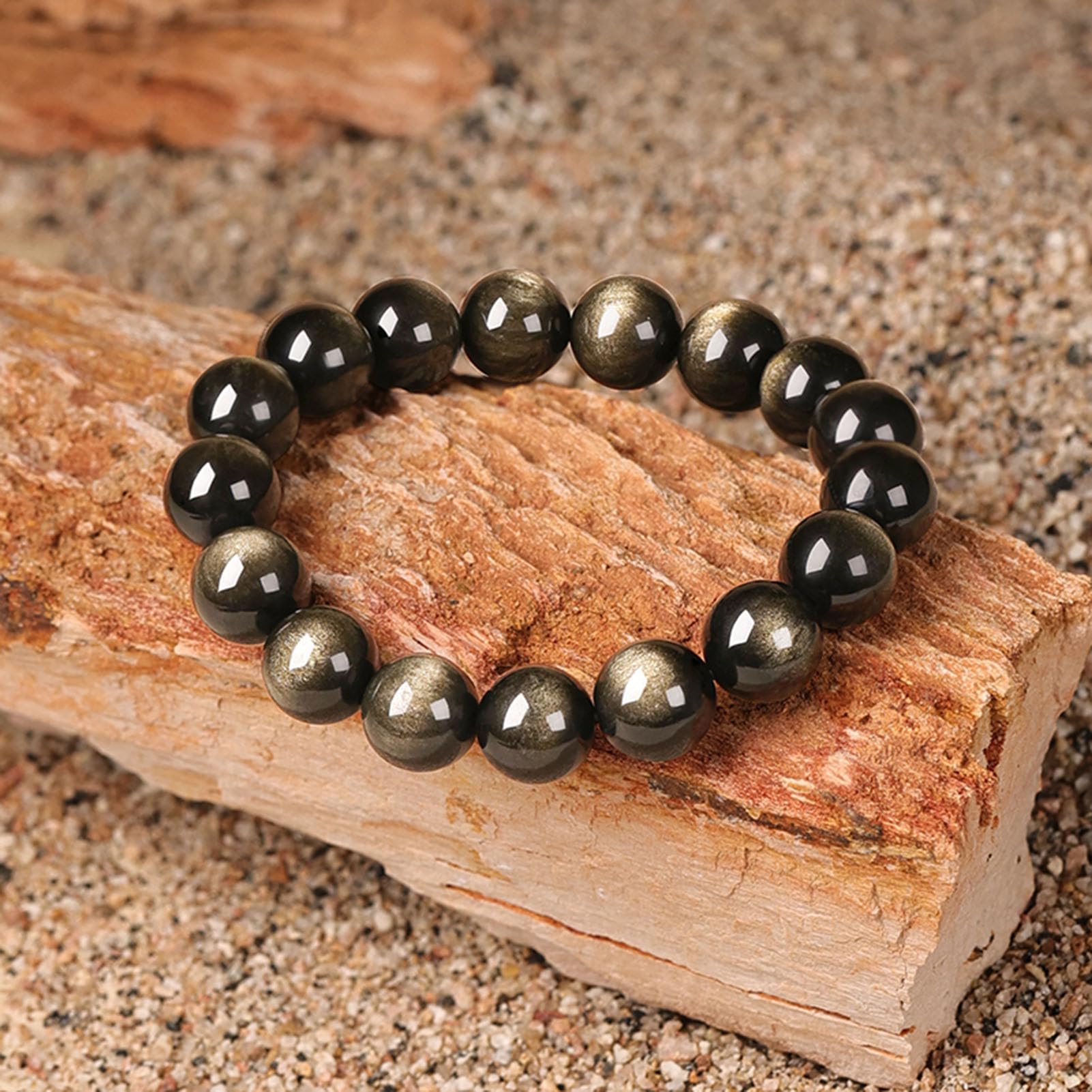 Pulsera elástica para Mujeres y Hombres, Cuentas de Cristal de Piedra Redonda Natural para Pulseras elásticas con Cuentas, joyería de Piedra Ajustable, Regalos de Chakras,8a,10MM