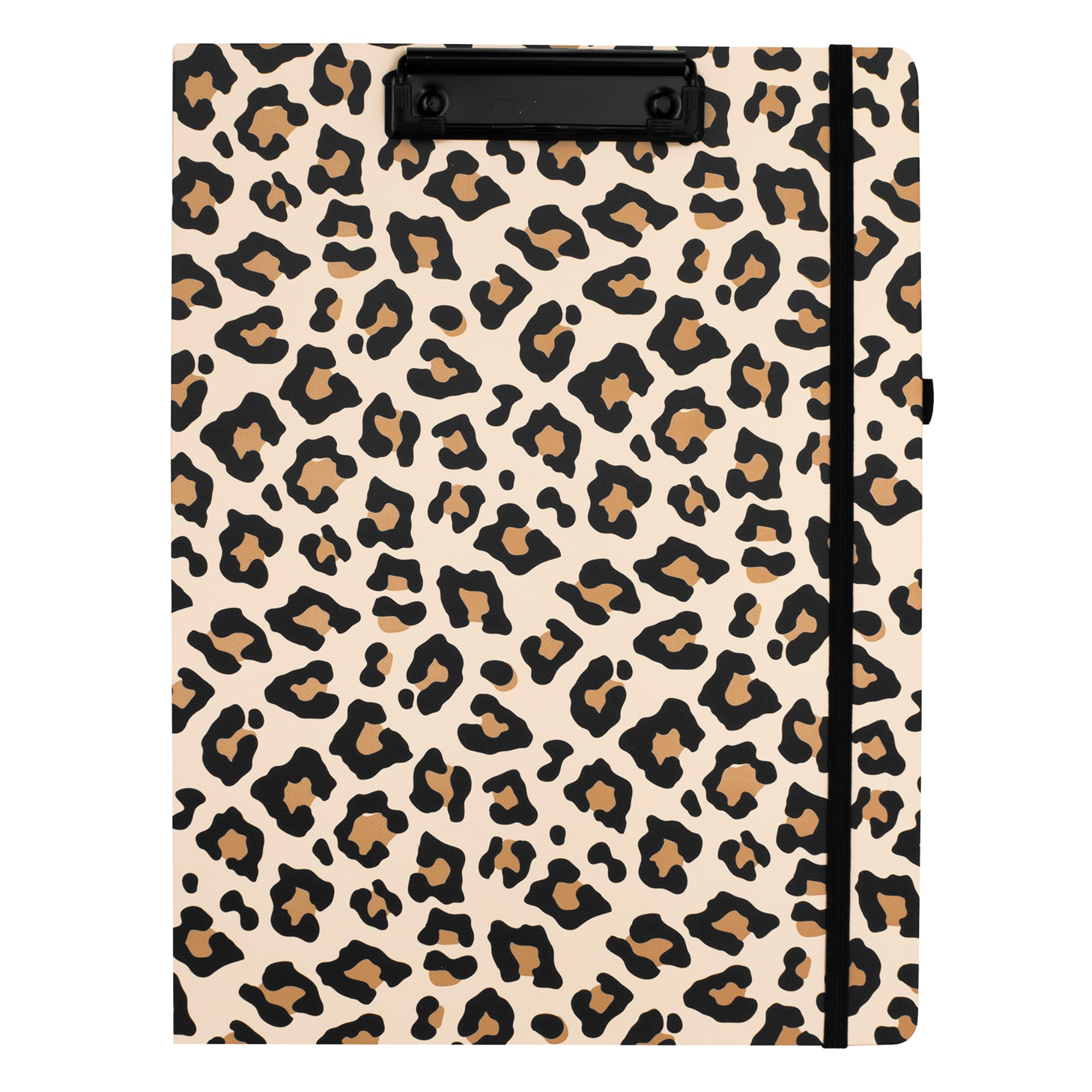 Steel Mill &amp; Co. Cute Clipboard Folio with Notepad, Leopard