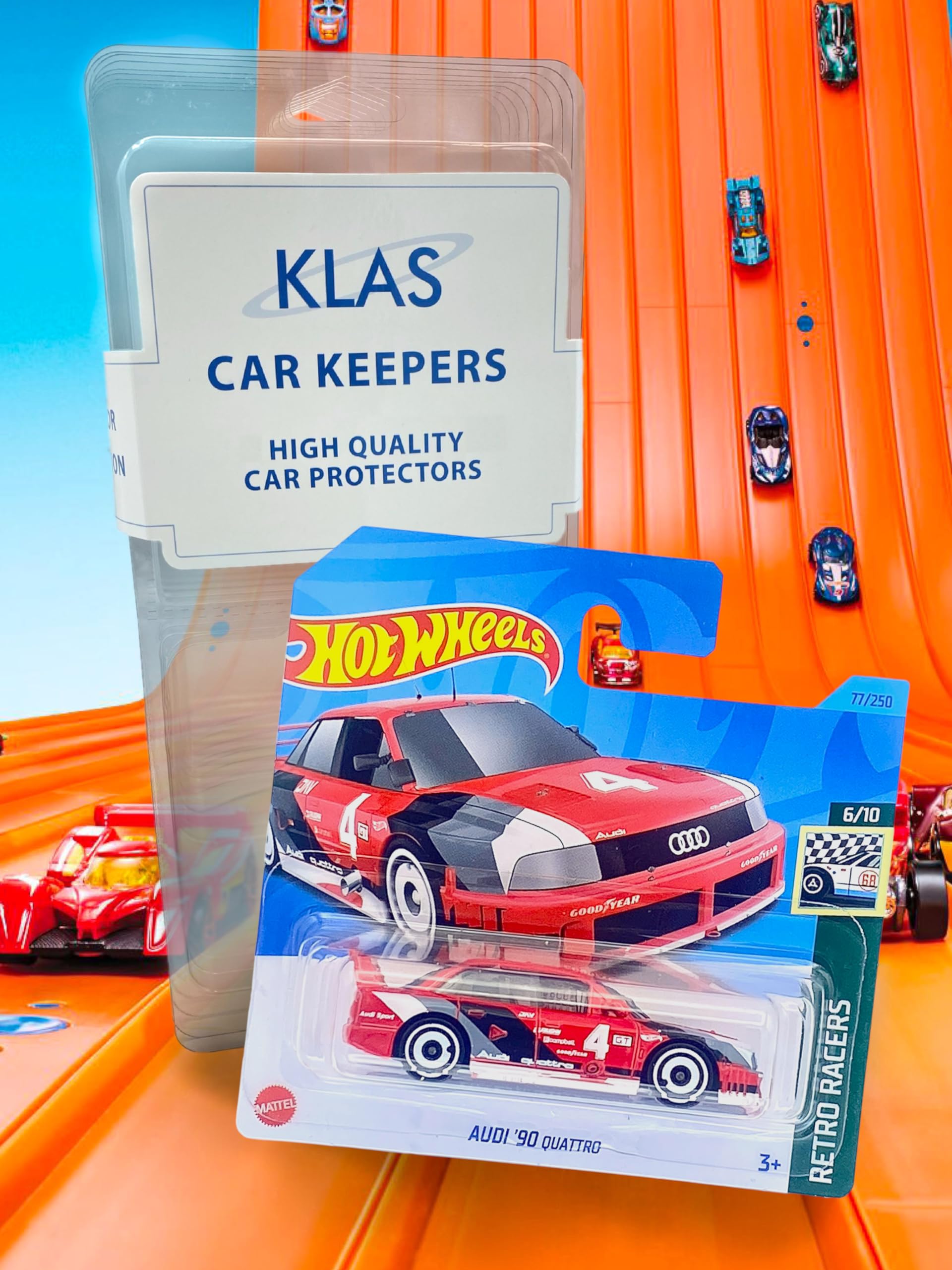 Hot Wheels Audi '90 Quattro (Red) 6/10 Retro Racers, 2023-77/250 (Short Card) - Image 3