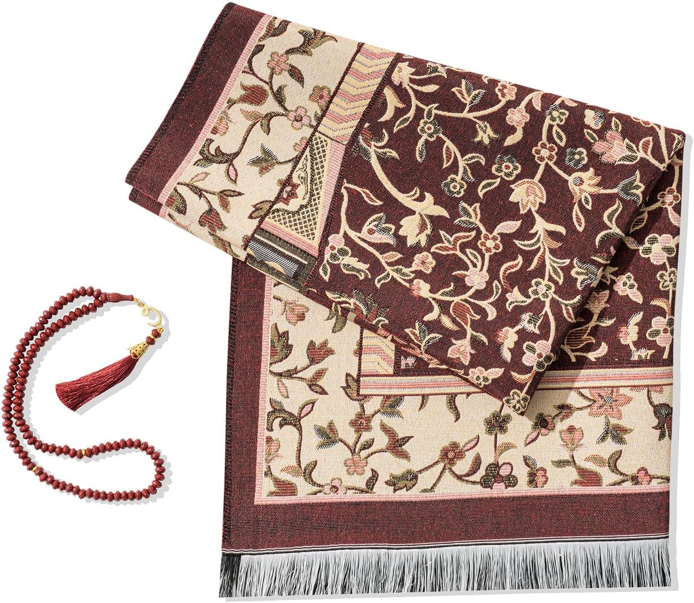 Amazon.com: SUMELA Muslim Prayer Rug with Islam Prayer Beads - Travel ...