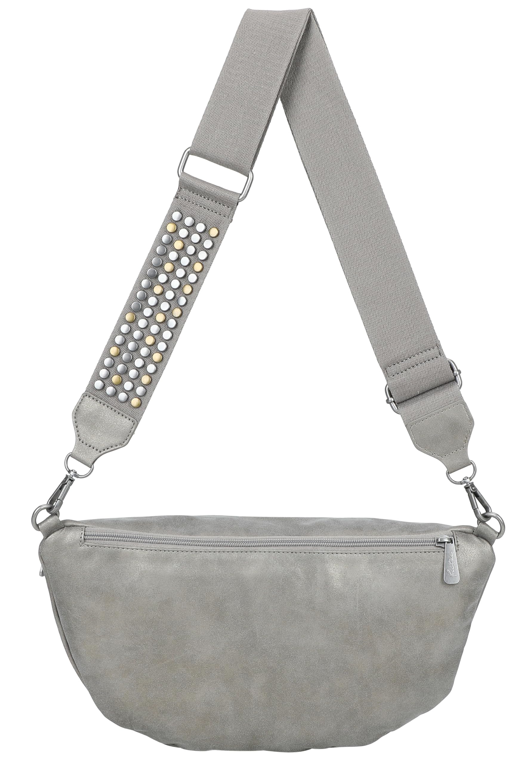 Fritzi Bum Bag Big Limited Rivet Damen Crossbody Bauchtasche Umhängetasche Freizeit Alltag Reißverschluss Lederimitat 16 x 34 x 11.5 cm, Braun