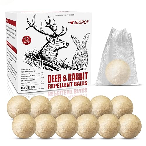 Deer Repellent Ball 12 Pcs: Effective Deer Deterrent for Garden,