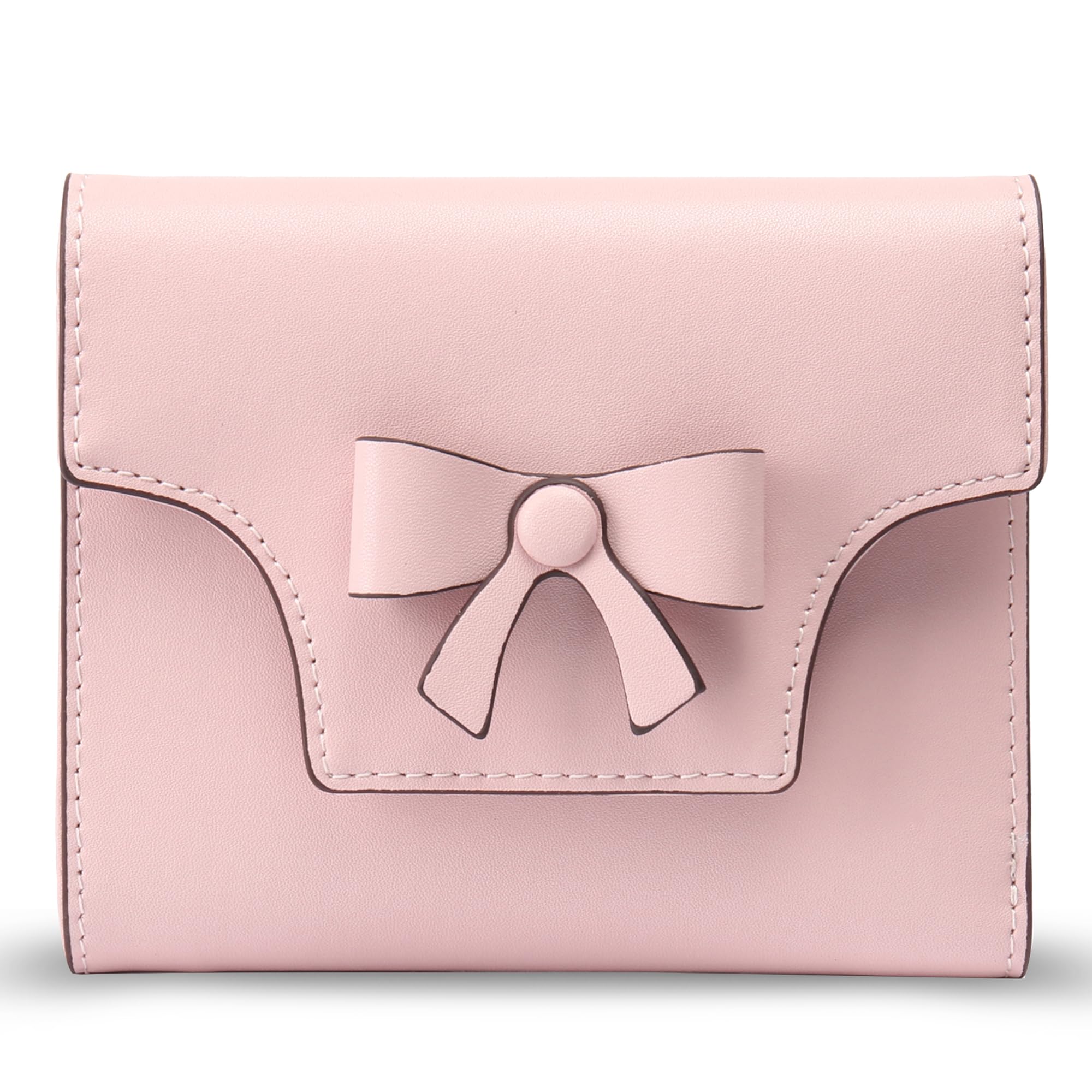 Small Wallet for Women Cute Bifold RFID Credit Card Holder Ladies Leather Wallets with Zipper Coin Pocket