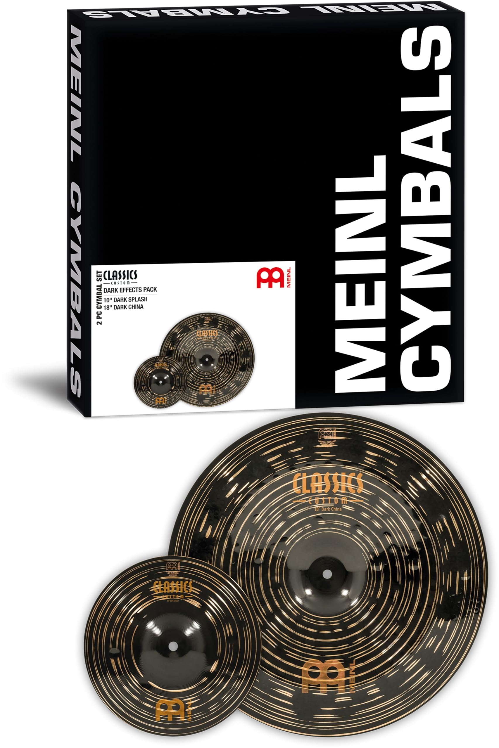 Meinl Cymbals Classics Custom Dark Effects Pack — Made in Germany, 2-Year Warranty (CCD-CS3)