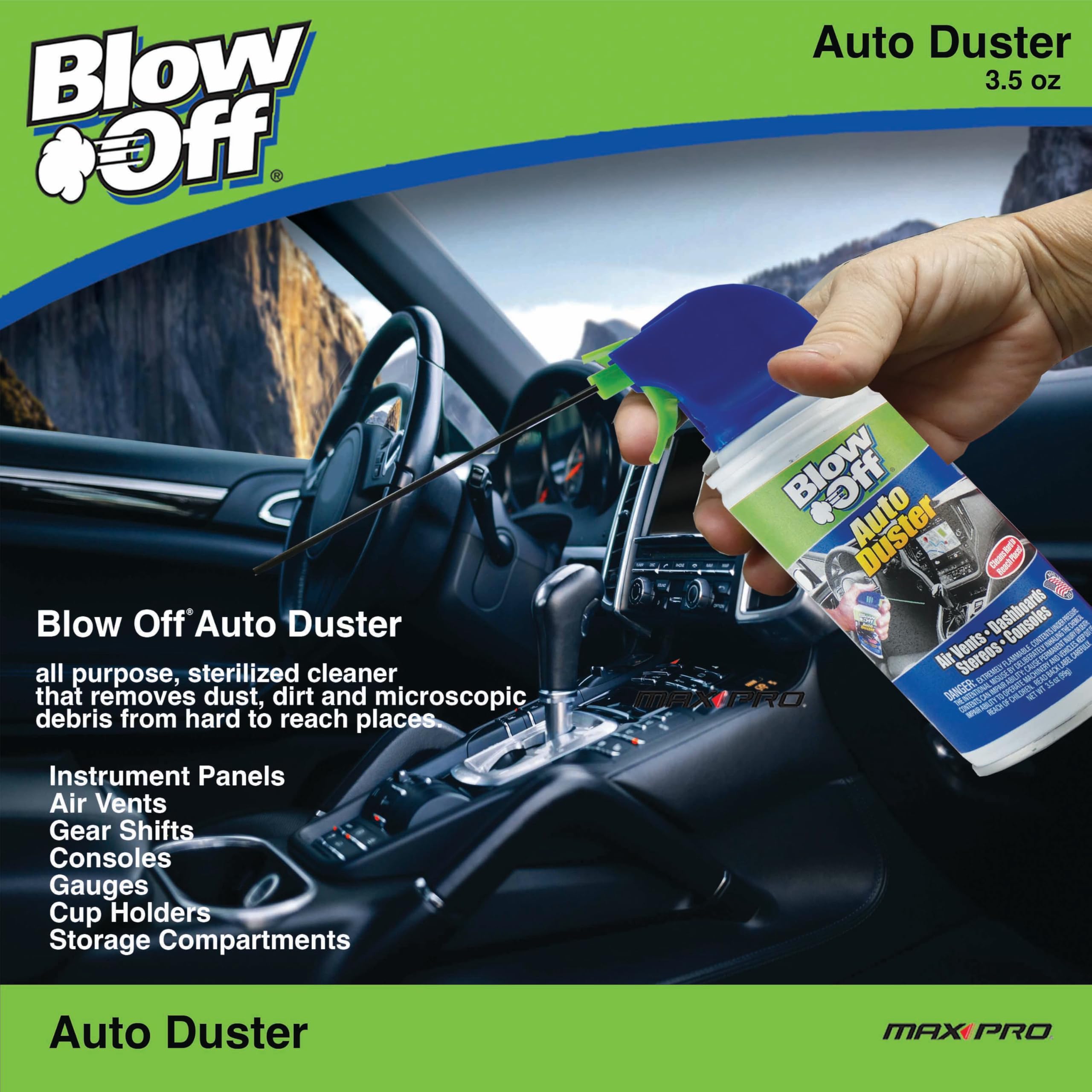 Blow Off Auto Air Duster – 3.5 Oz Can, Pack Of 12, For Cleaning Electronics & Hard-to-Reach Areas - View #8