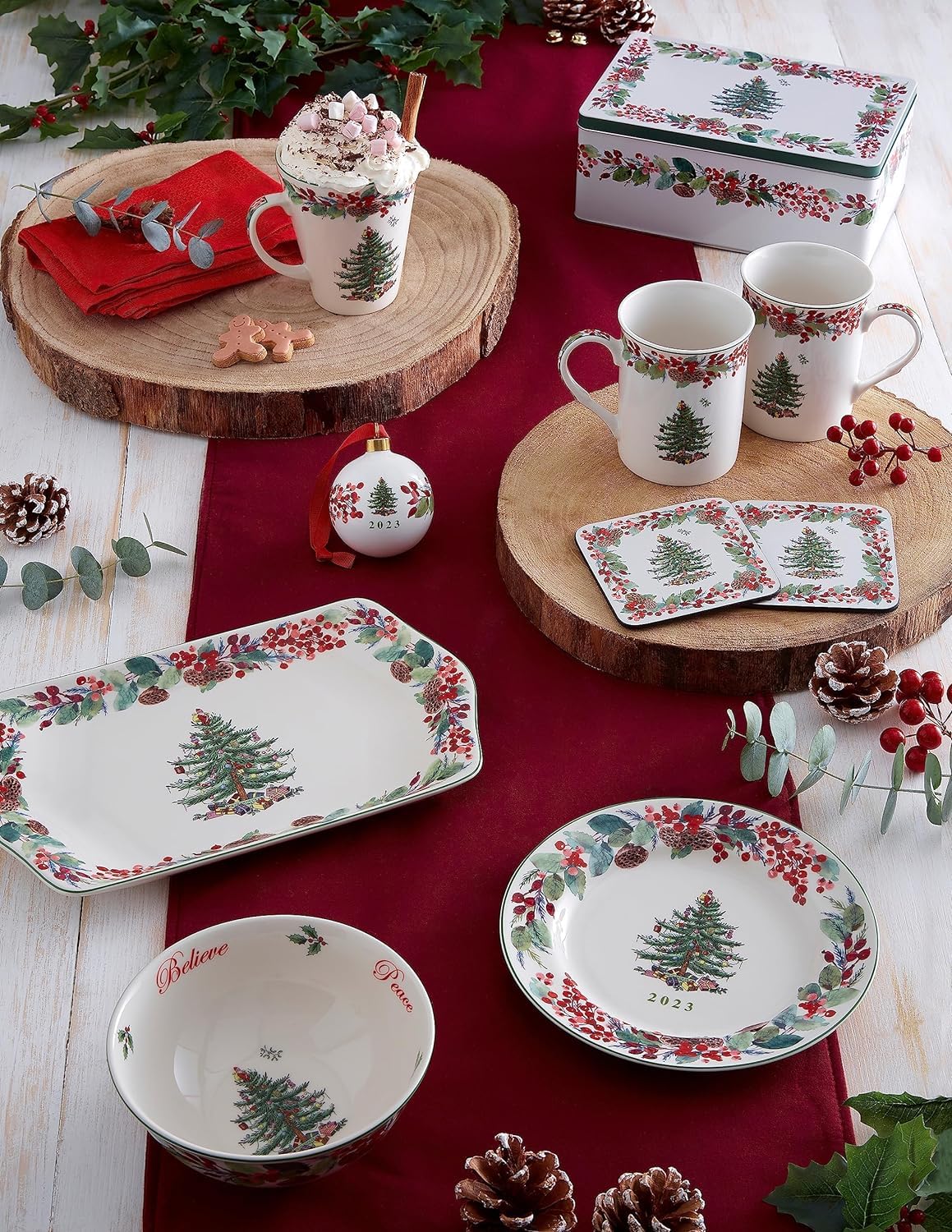 Tk Maxx Sale Spode Christmas Tree Gravy Boat Festive Porcelain