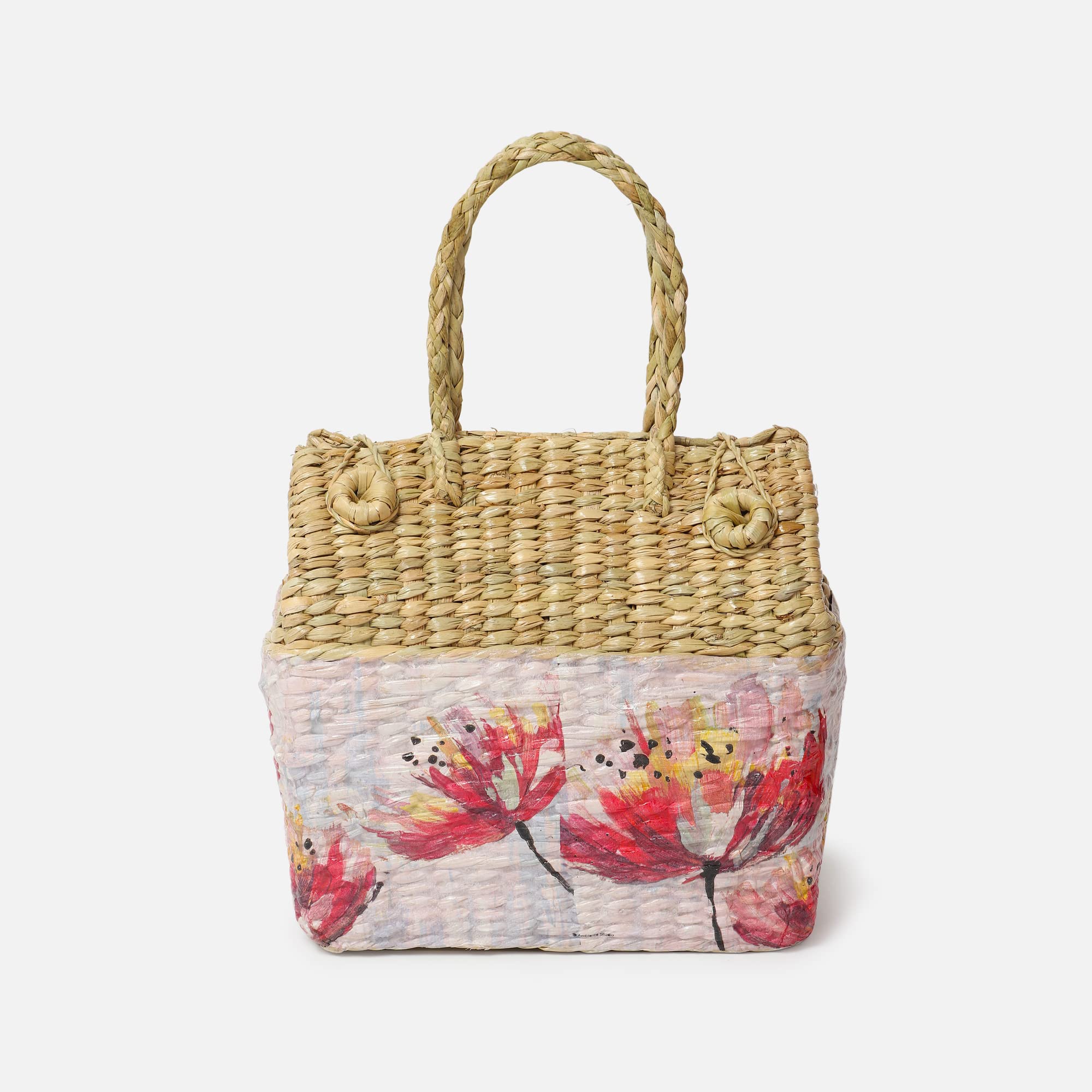 Habere India-All the Cultures Fabricating India Picnic Baskets | Lunch Basket | Cane or Jute Basket | Cane Basket for Gifting | Wicker Baskets (Design 05) (B09TT3QMFF) Amazon Price History, Amazon Price Tracker