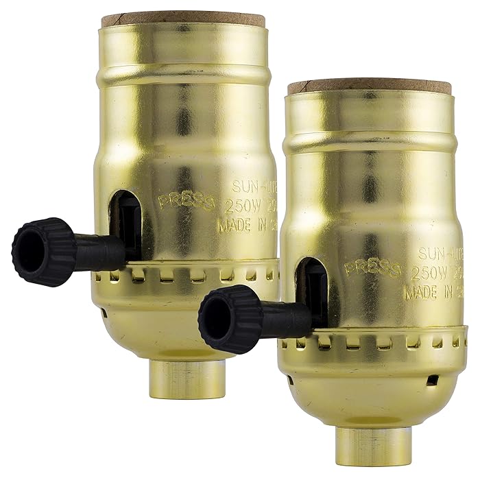 Buy Power Gear 3Way Lamp Socket, 2 Pack, Medium Base, Turn for Low