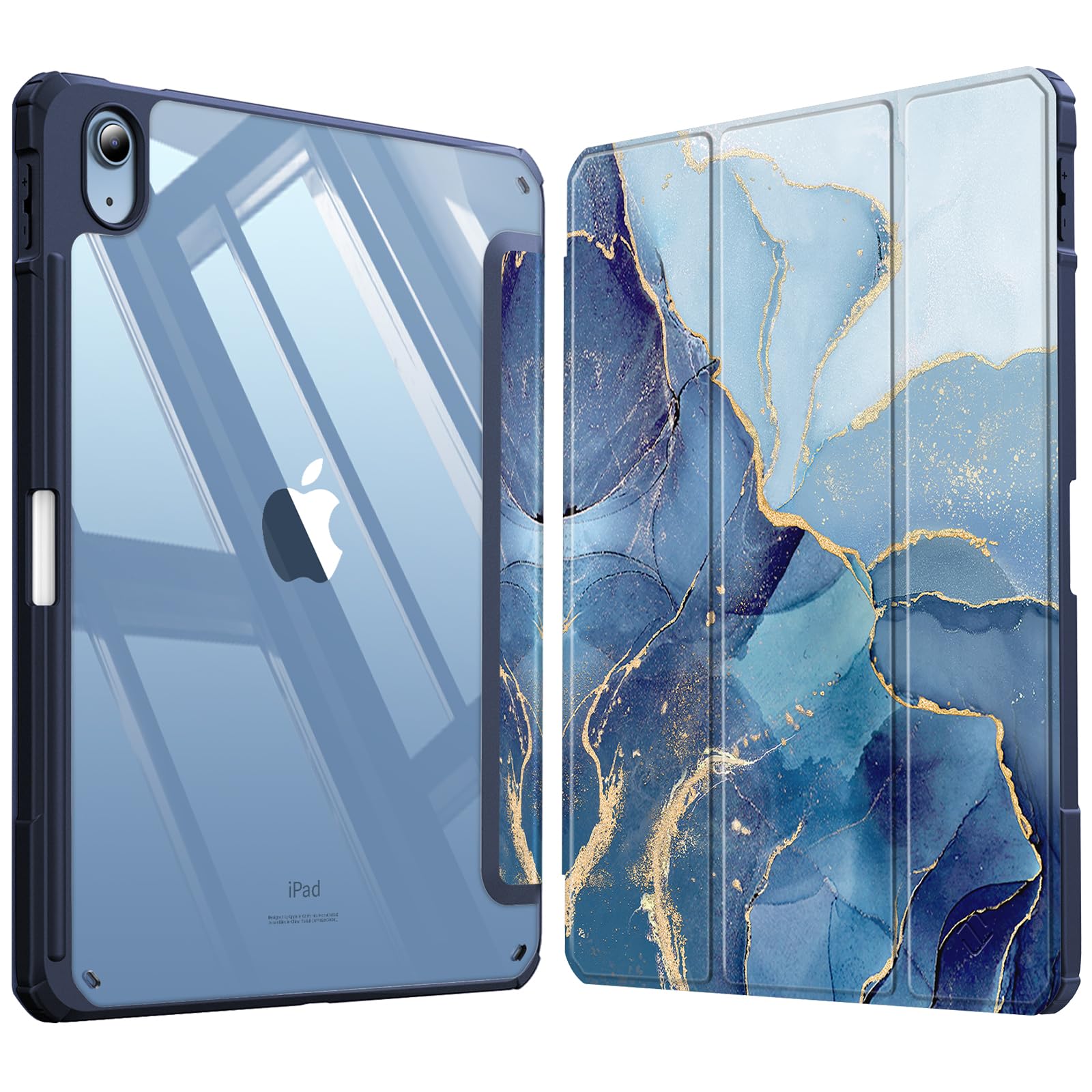 Fintie Hybrid Slim Case for iPad (A16) 11th Generation 11 Inch (2025), iPad 10th Generation 10.9 Inch (2022) - Shockproof Cover with Clear Transparent