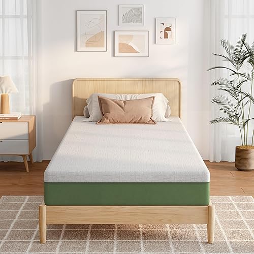 Miniatura 22 de Colchón King de 14 pulgadas de Espuma Viscoelástica Medio con Gel Refrescante de Té Verde, Certificado CertiPUR-US, Transpirable y de Soporte Azul