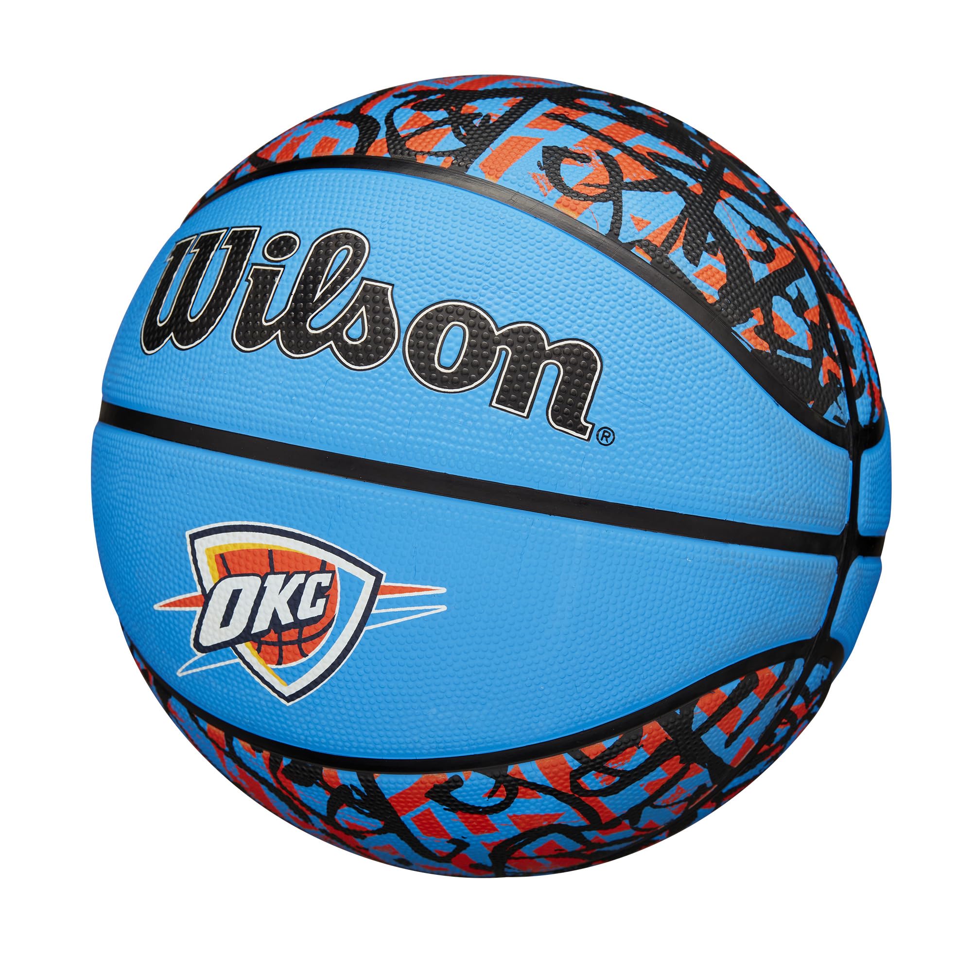 WILSON NBA Team Graffiti Koszykówka - Oklahoma City Thunder, rozmiar 18-79 cm