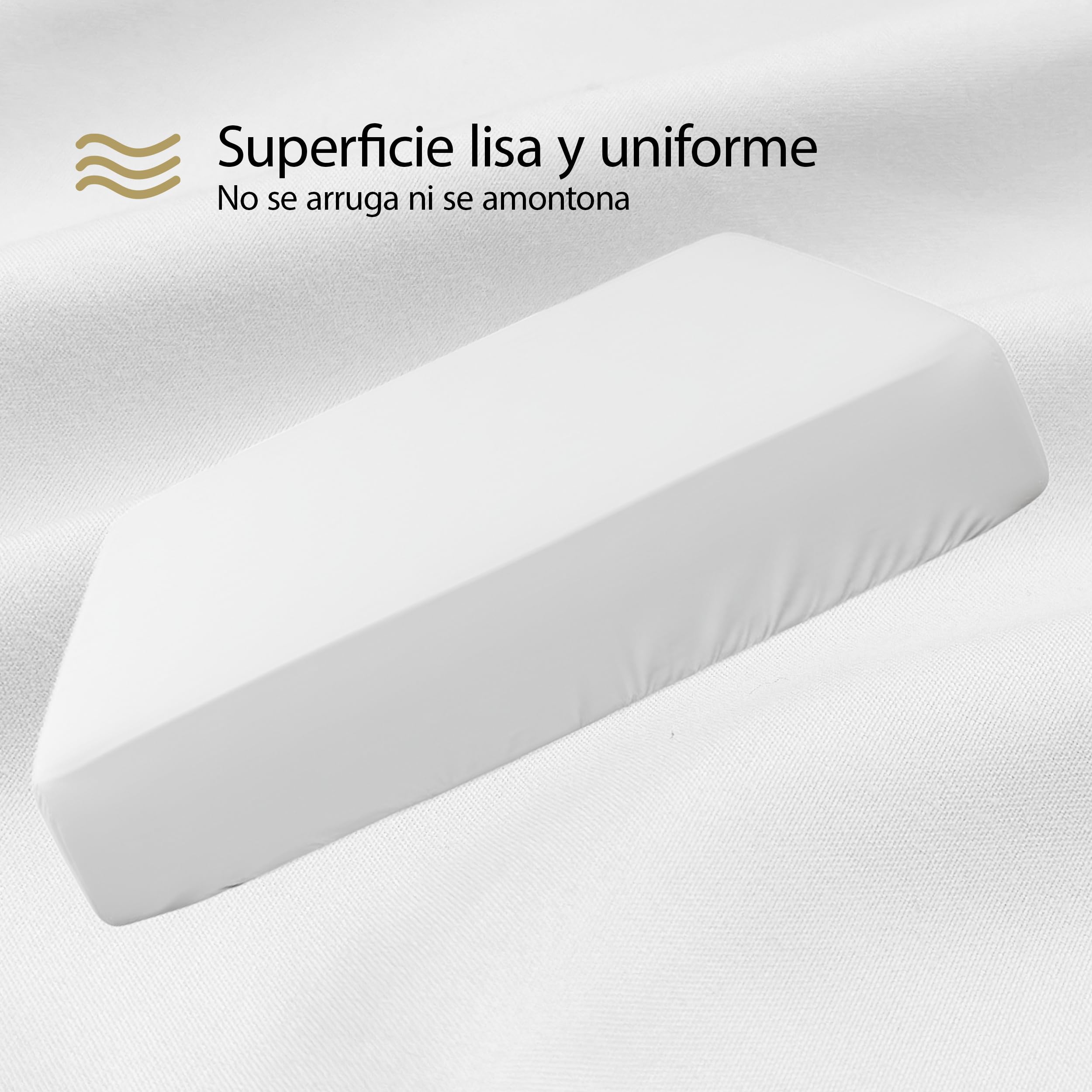 Sábana Bajera Ajustable Microfibra Suave 90x190/200 - Altura 30 cm - Transpirable, Elástica y Lavable - Blanco, 2 Unidades