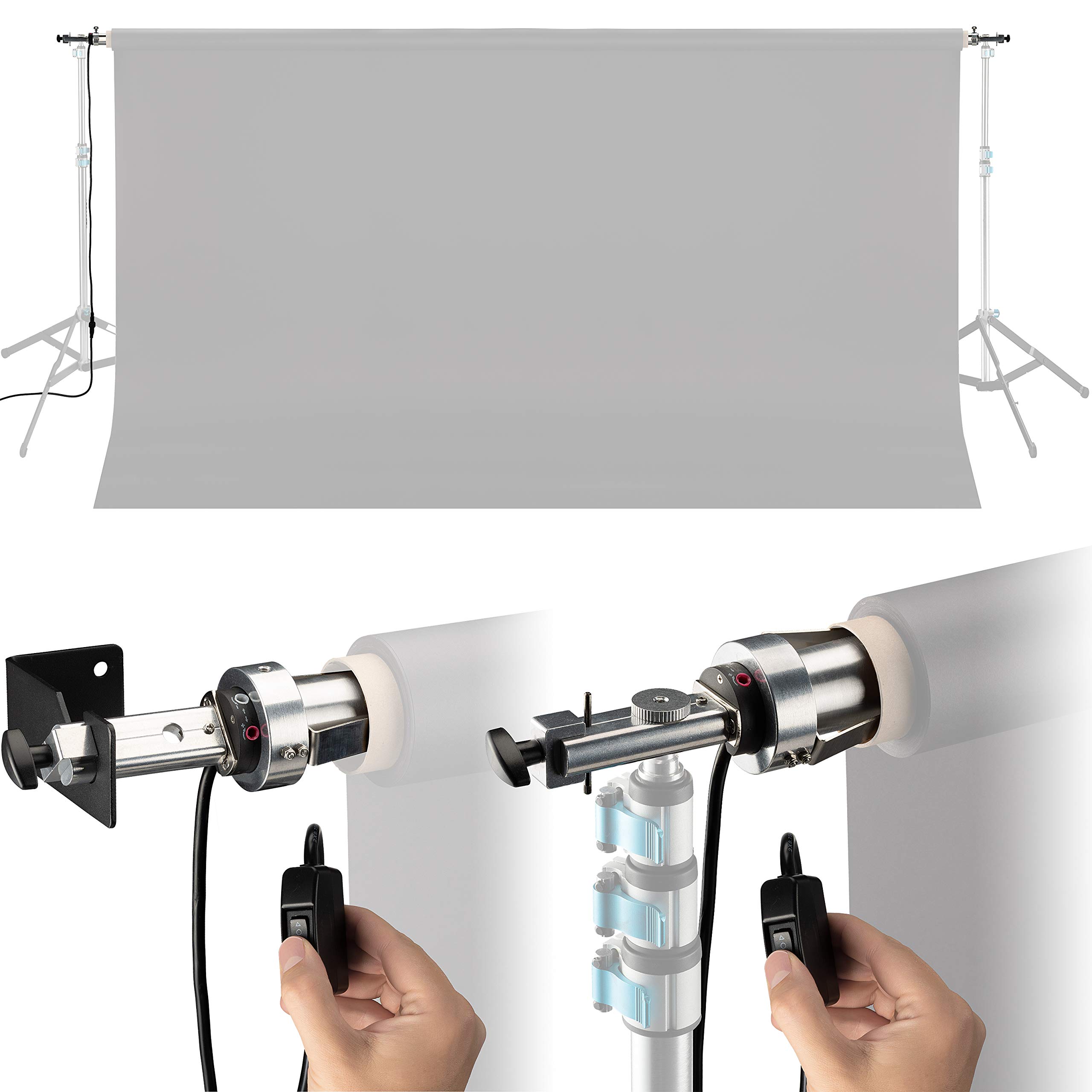 BRESSER MR-300 Elektrisches Hintergrundsystem für 1 Hintergrundrolle