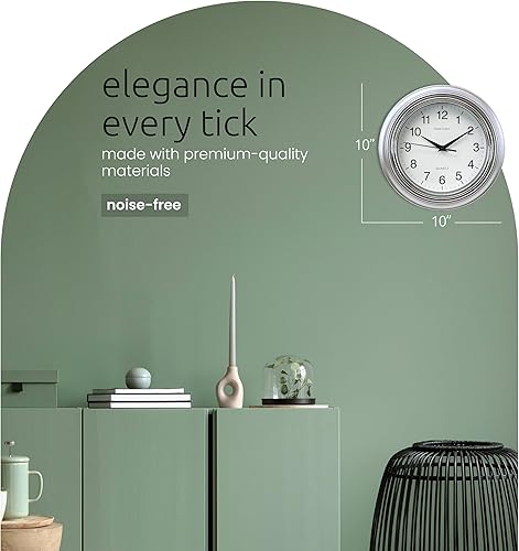 Miniatura 2 de Reloj redondo de pared Kiera Grace Aster, 10 pulgadas