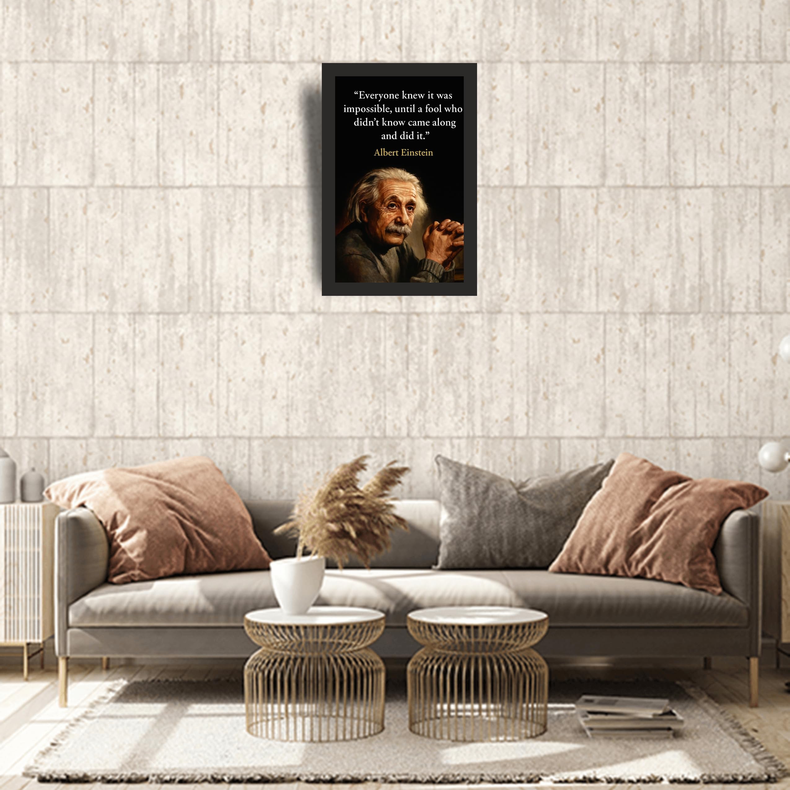 Impossible Until Done Quote Wall Art