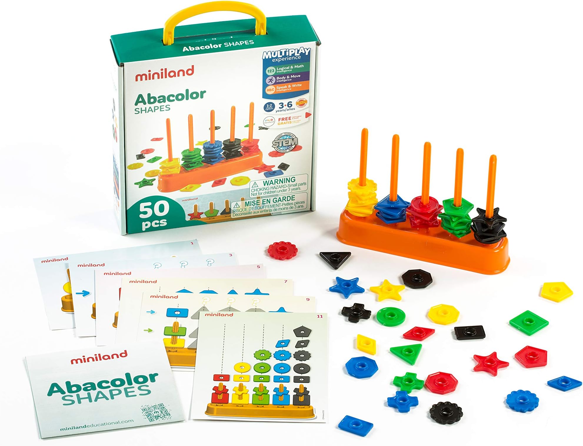 Miniland Abacolor Shapes Activity Set