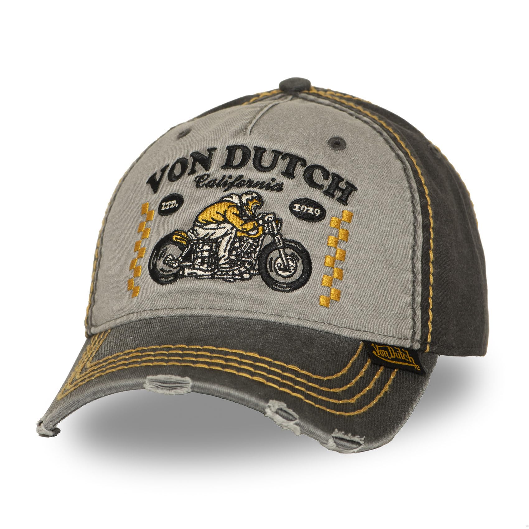 Von Dutch Casquette Homme & Femme Ajustable, Casquette Baseball Retro