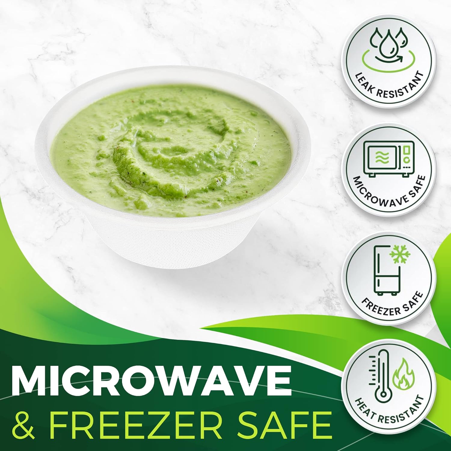 9oz Sample Paper Cups [100-Pack], Heavy Duty Disposable Cups Perfect for Dip Sauce and Snacks, 100% Compostable Sample Cups and Eco-Friendly Made from Bagasse - Image 5