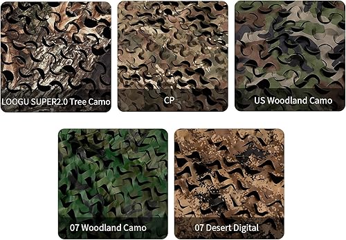 LOOGU Red de camuflaje de camuflaje para tiro caza camping