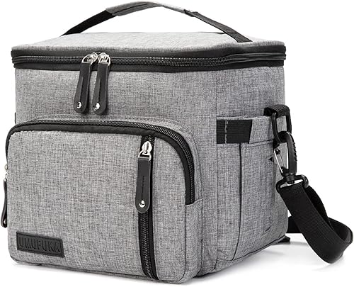 UMUFUKA Bolsa de almuerzo aislada para mujeres y hombres, a prueba de fugas, suave, para adultos, lonchera reutilizable para trabajo de oficina