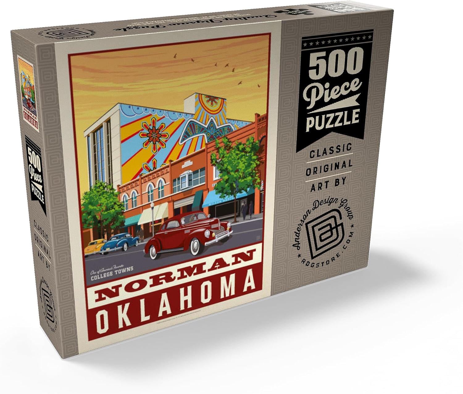 MyPuzzle American College Towns: Norman, Oklahoma - Premium 500 Piece Jigsaw Puzzle for Adults
