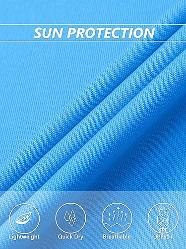 Miniatura 6 de MAGCOMSEN Camisetas de mujer con cuello en V, manga corta, UPF 50+, protección solar, secado rápido, camisetas atléticas