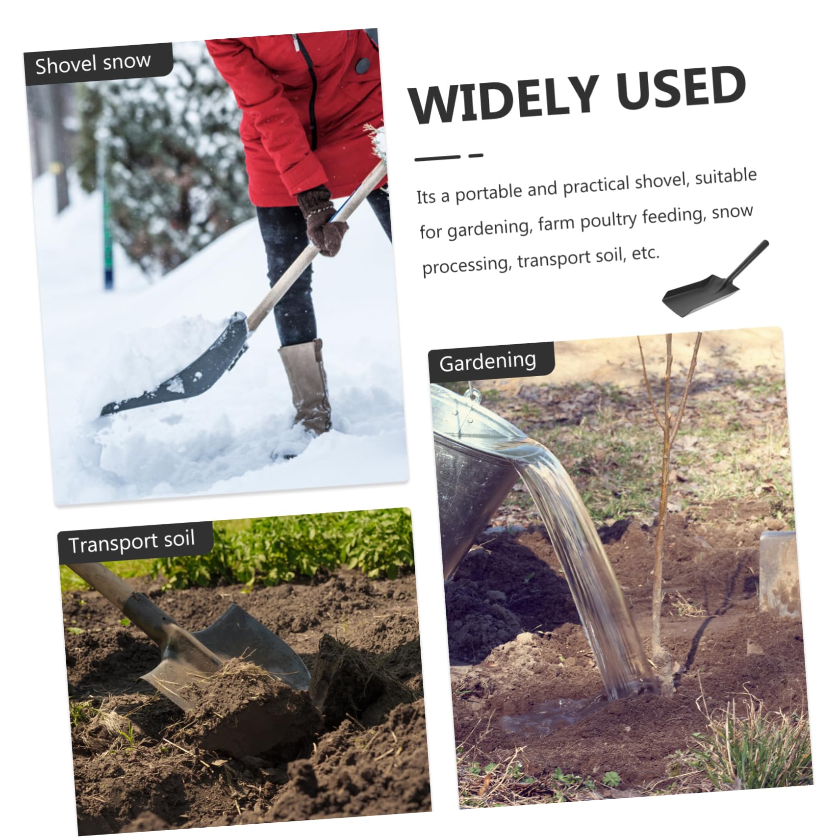 Kisangel 4 Stück Rechen Für Blätter Hacke Schaufelgriff Handrechen Campingschaufel Grubber Gartenkellen Pinne Kleiner Gartenrechen Schaufeln Zum Graben Werkzeug Schaufelschaufel Eisen Black