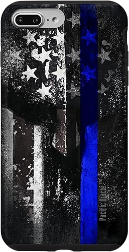 Miniatura 12 de Trump Police USA Flag Skull Thin Blue Line Support Case for iPhone 17