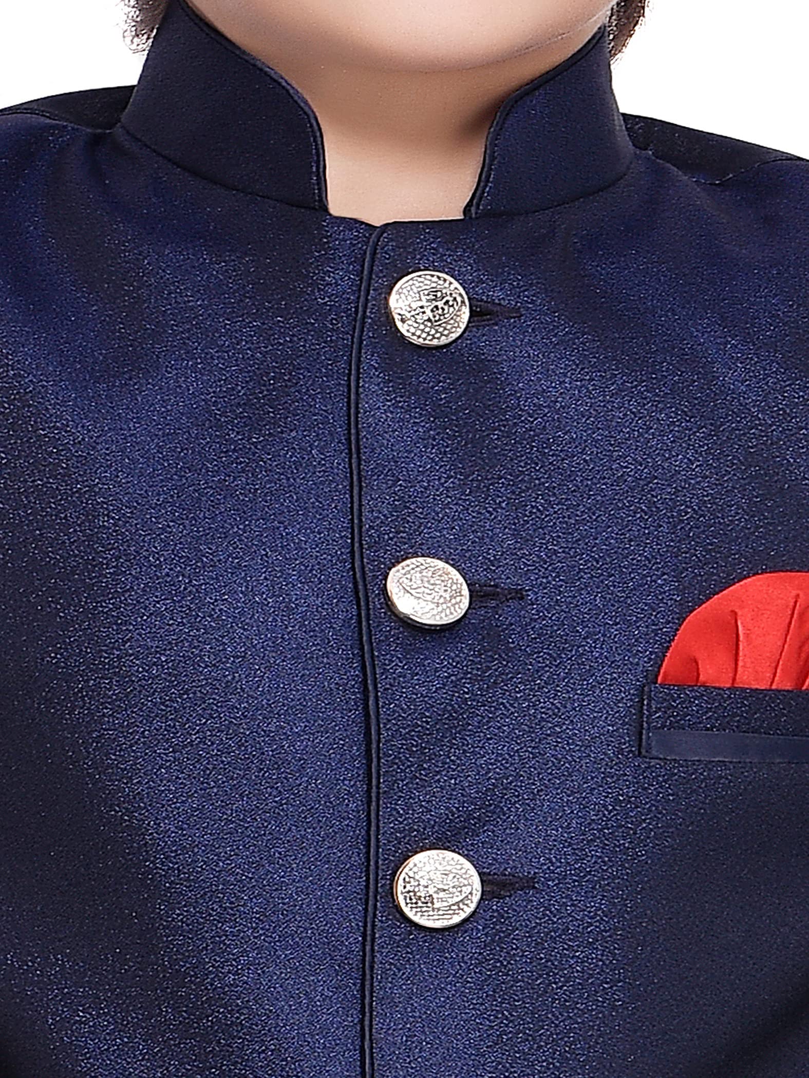 Jeetethnics Boys Navy Blue Jodhpuri Coat with Trousers (7502) 2