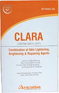 CLARA Cream(with SPF)-For Tan, Dark Spots, Uneven skin tone. 30gm Pump bottle Price In India