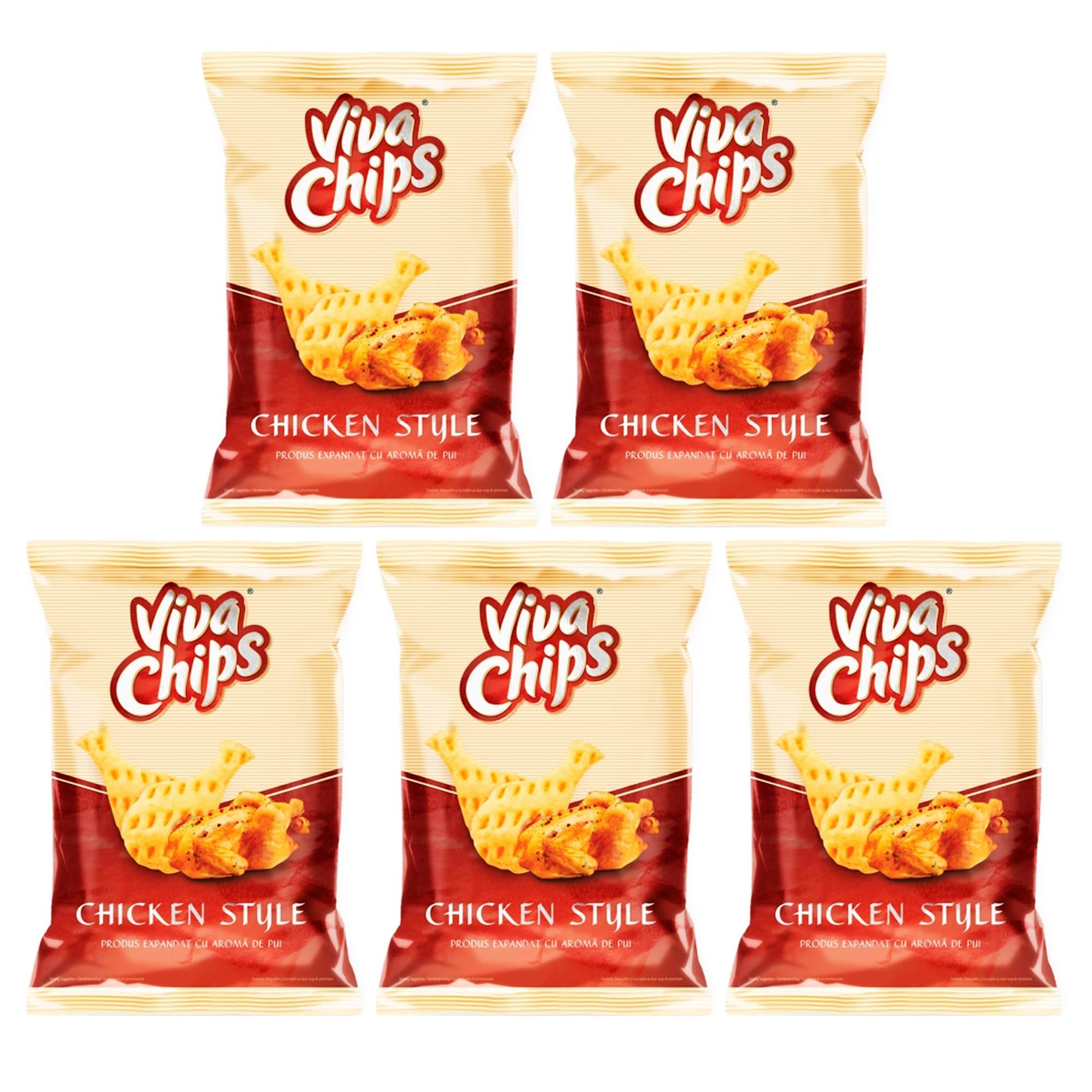 VIVA Potato Chips Masala Flavoured Crisp and Healthy Snack | Low Fat Plantain Crisps | Deliciously Light and Crispy Chips (Chicken Style)