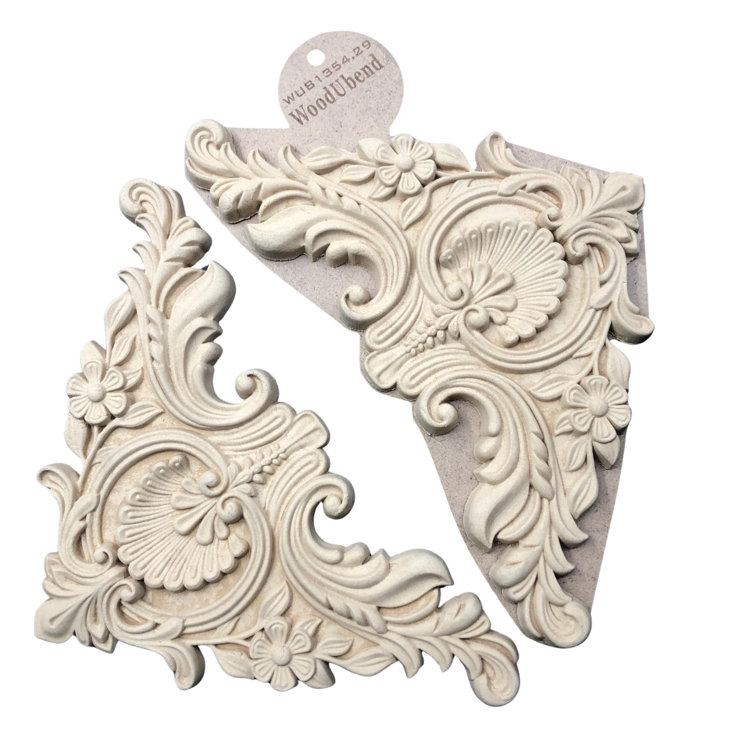 Moulures en bois flexibles faciles à peindre WoodUbend WUB1354.29 pour décors baroques